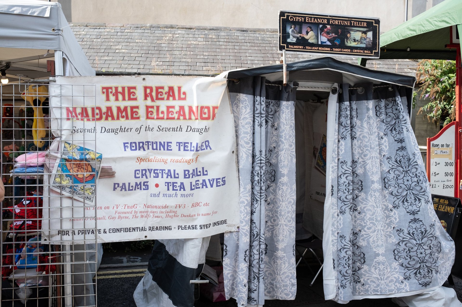 Fortune teller booth with crystal ball